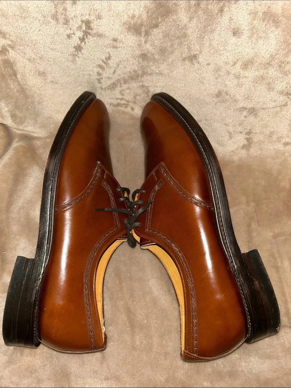 Loake polished brown